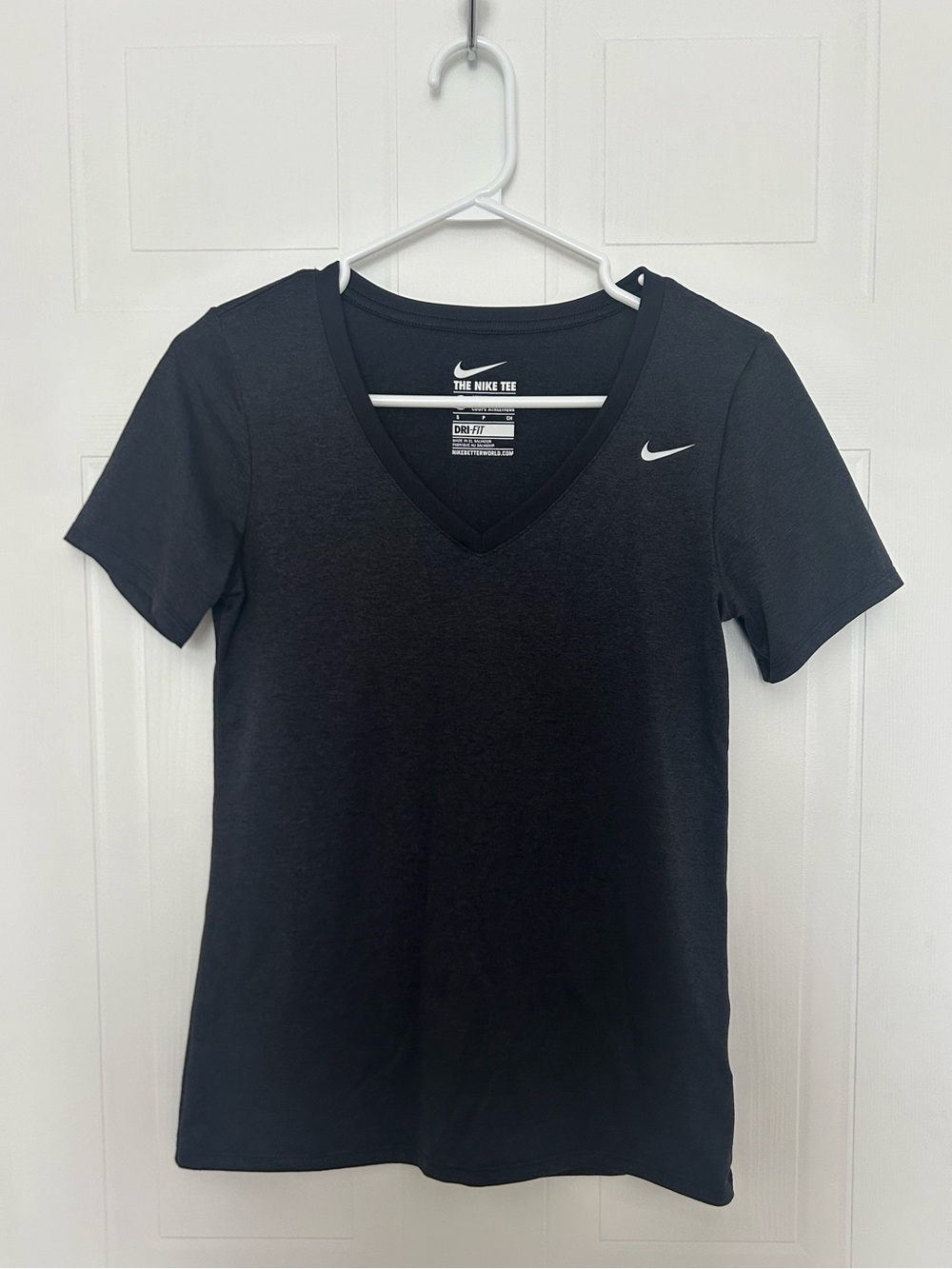 Nike Charcoal V-Neck Performance Tee